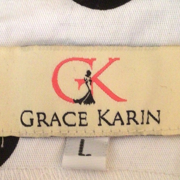 White with Black polka dot Dress - Picture 4 of 6